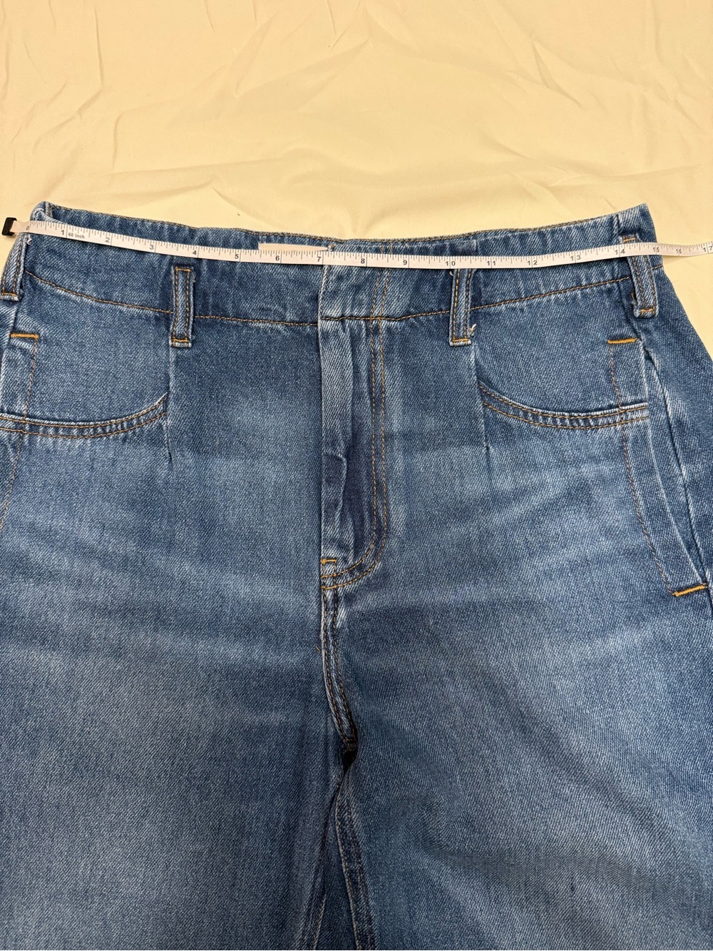 Pilcro Anthropologie Barrel Leg Jeans Size 27-Waist 15, Front Rise 12, Inseam 31 - Picture 6 of 8